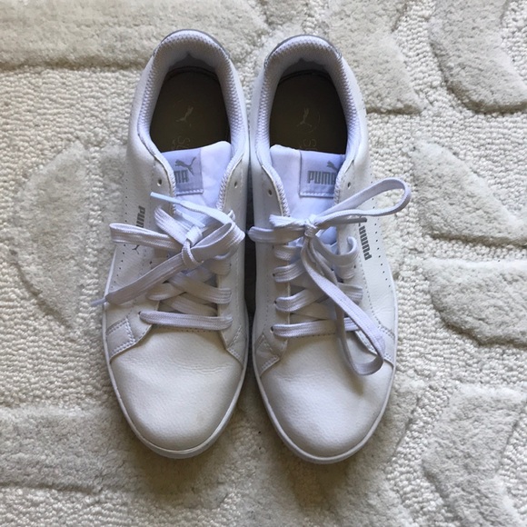 Puma Shoes - White Puma Lace-Ups